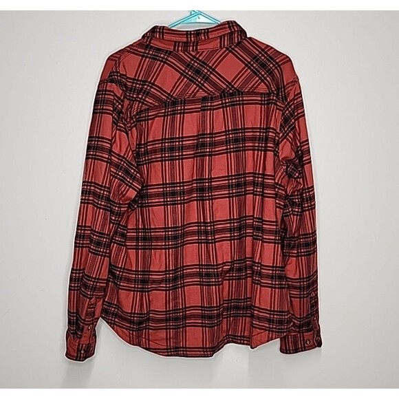 Carhartt Women's Shirt Jacket Red Plaid Fleece Lined Shacket Long Sleeve Sz 1X - Picture 7 of 13